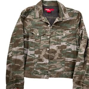 CORNICHE Jacket Men Large Camo Denim Trucker Streetwear Cotton Hong Kong VTG